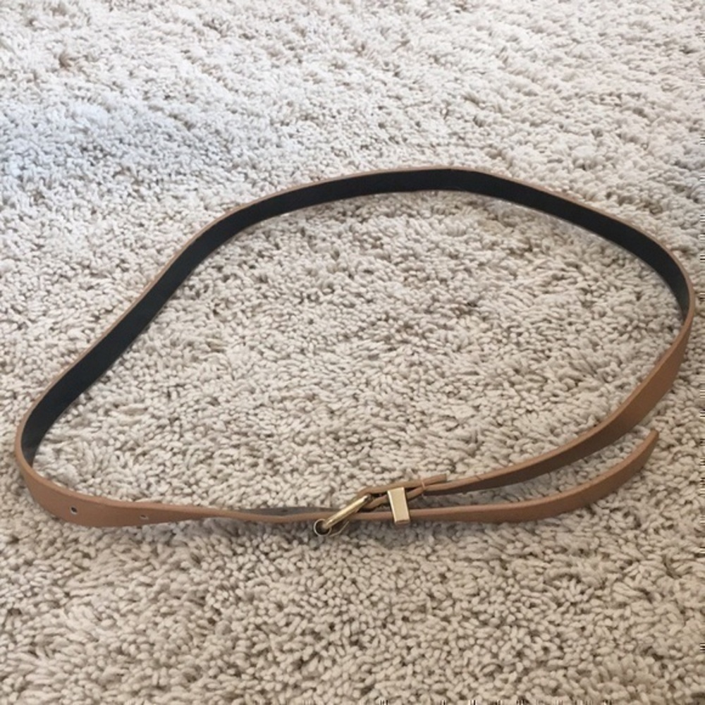 Girls tan and gold belt